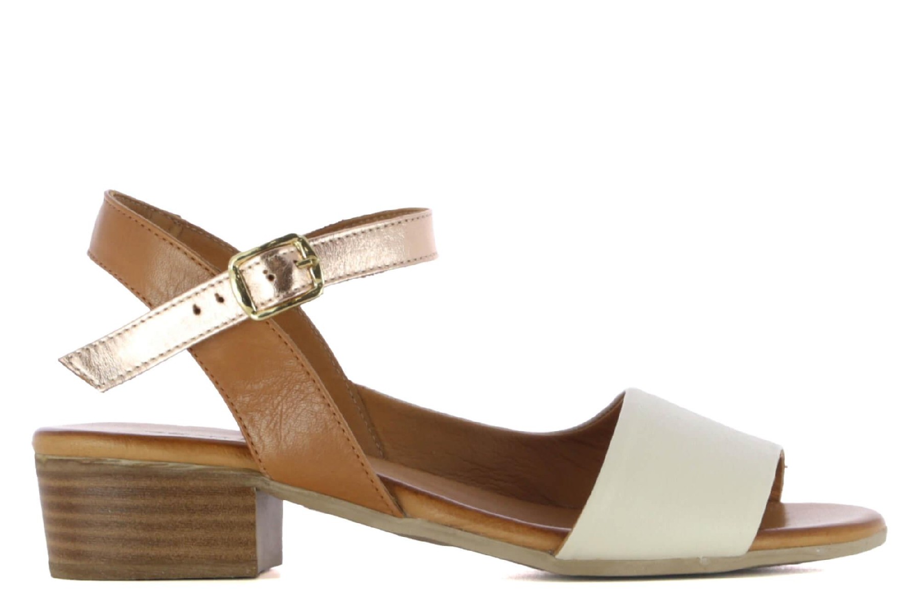 Sandalias de tacón de piel FLORA