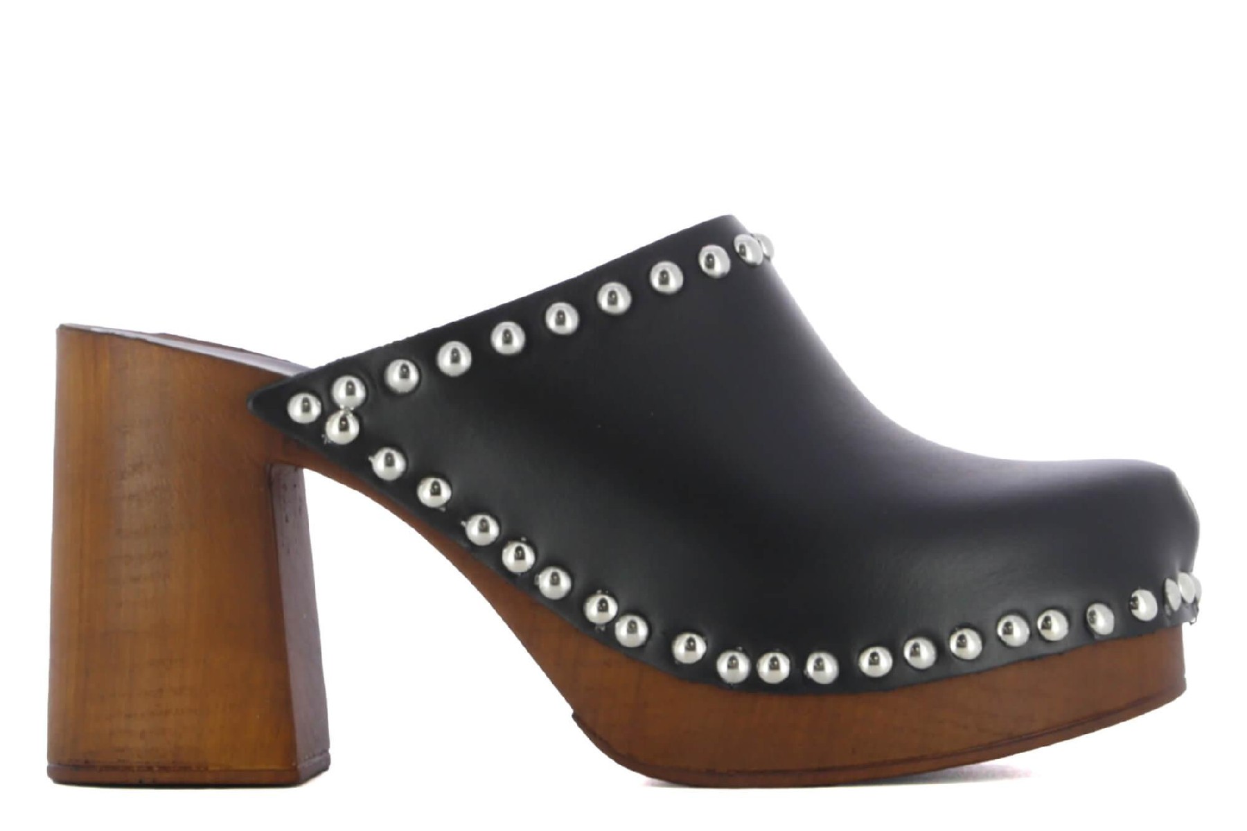 Zuecos de tacón de piel mujer BRUNA Camila's